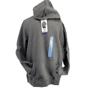 Champion Mens Sizs Large Heather Gray Pullover Hoodie NWT